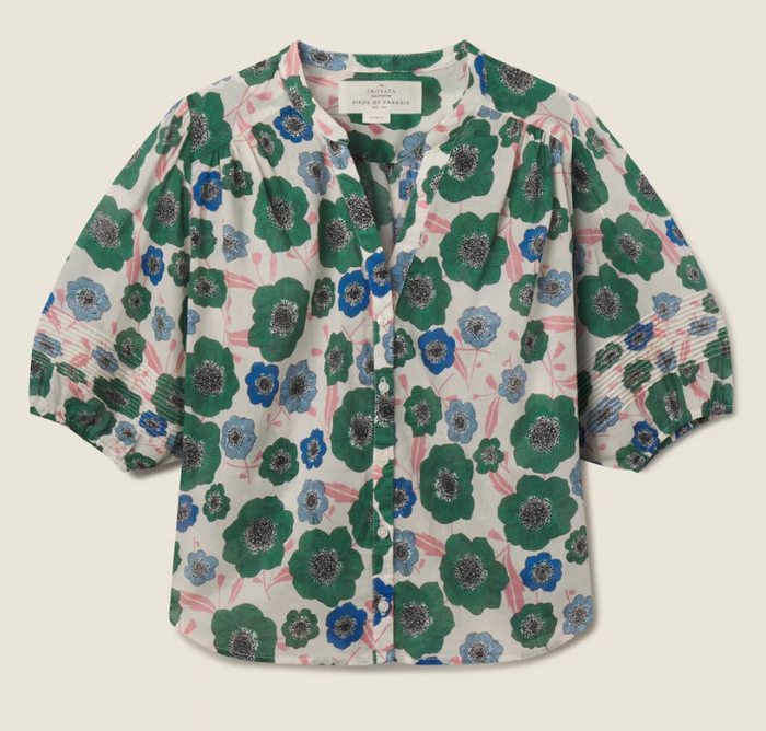 LOREN BLOUSE IN GREENHOUSE BLOOM