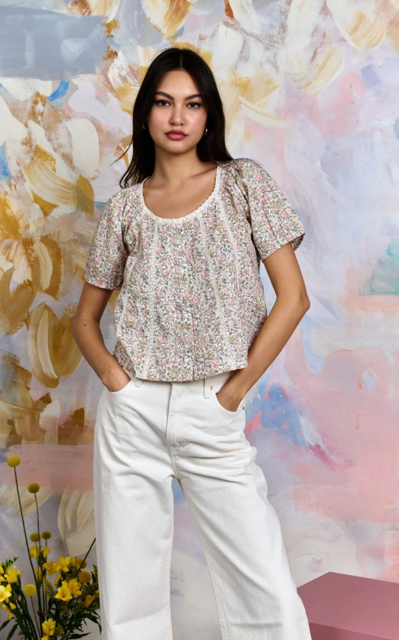 LORI TOP IN NAZANIN LIBERTY PRINT