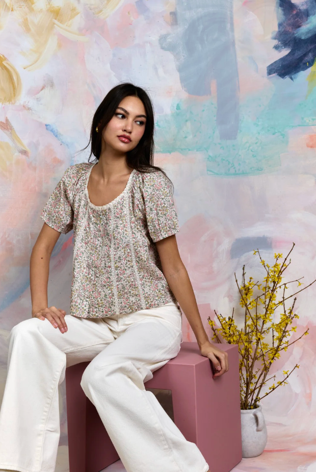 LORI TOP IN NAZANIN LIBERTY PRINT