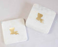 NolaCajun Louisiana Marble Coasters Set of 4 Louisiana Cajun Decor New Orleans