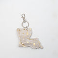 NolaCajun Louisiana Speckled Metallic Keychain Louisiana Fashion Accessory New Orleans