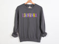 NolaCajun Louisiana State Sweatshirt Color View LSU Purple Gold Louisiana Tigers