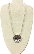NolaCajun LSU Geaux Tigers Silver Necklace Louisiana LSU Tigers Geaux Tigers silver pendant