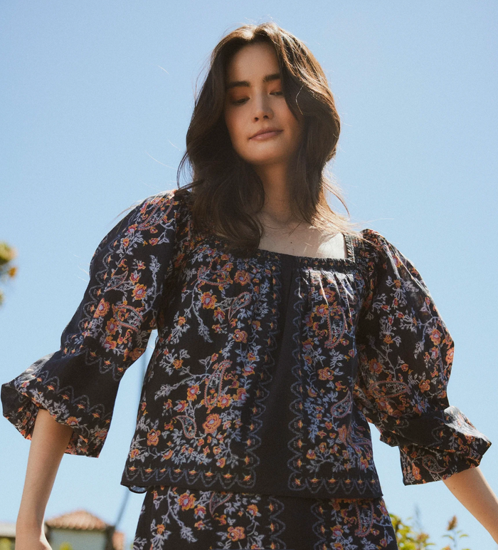 LUCILLE BLOUSE IN LA RAMOS PRINT