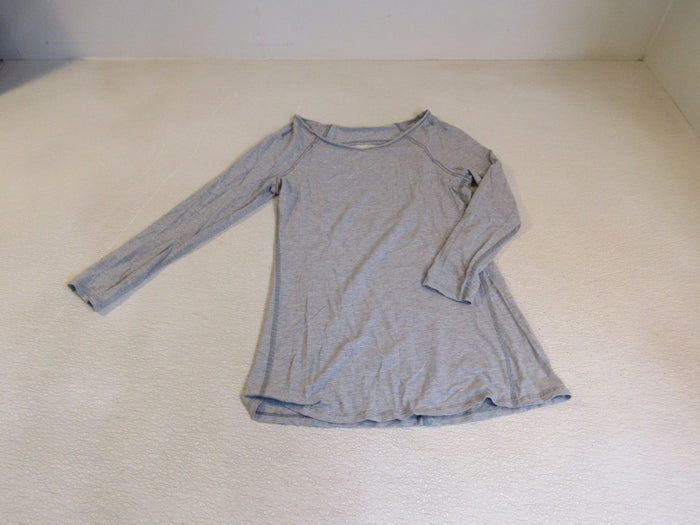 Lululemon-Athletic-Long-Sleeve-T-Shirt-Gray-Open-Back-Luon-Female-Size-6-554 3