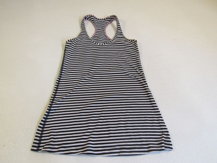 Lululemon-Athletic-Tank-Top-Black-White-Striped-Racerback-Size-6-8-Luon-Female-224 1