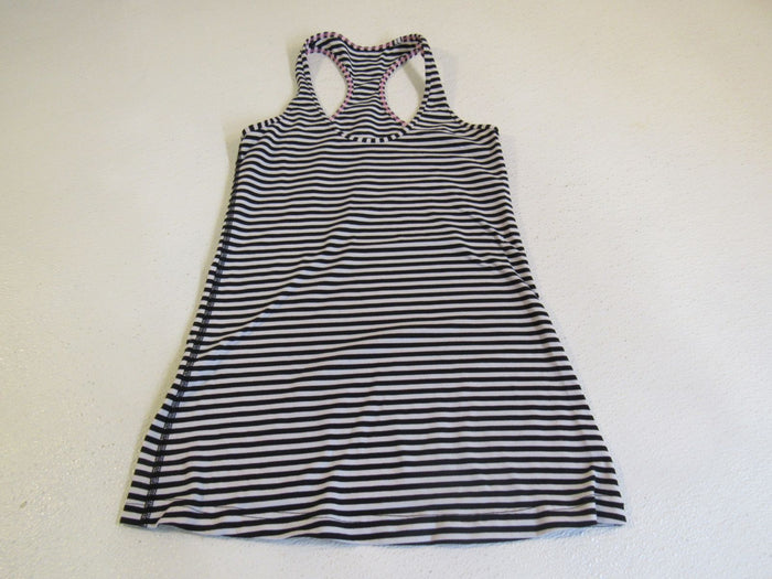 Lululemon-Athletic-Tank-Top-Black-White-Striped-Racerback-Size-6-8-Luon-Female-224 2