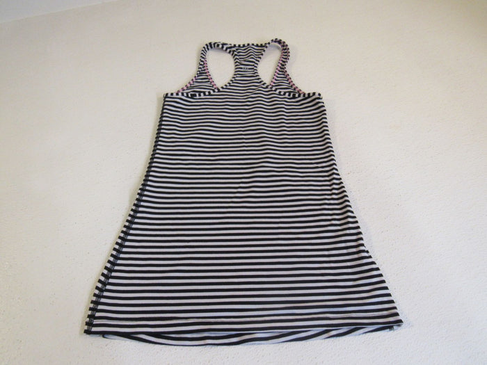 Lululemon-Athletic-Tank-Top-Black-White-Striped-Racerback-Size-6-8-Luon-Female-224 4