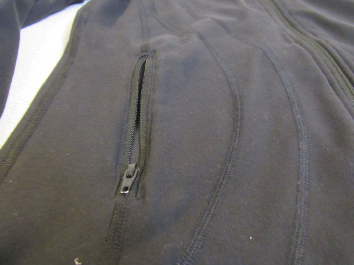 Lululemon-Athletic-Zip-Up-Sweatshirt-Black-Luon-Female-Size-6-564 4