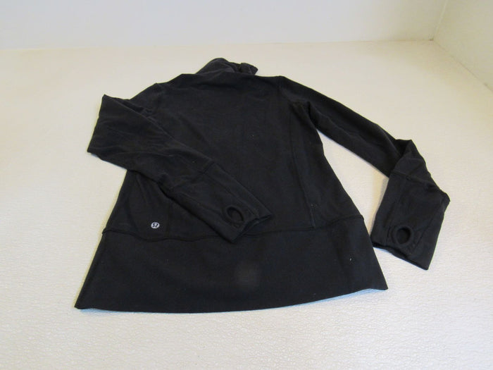 Lululemon-Athletic-Zip-Up-Sweatshirt-Black-Luon-Female-Size-6-564 6