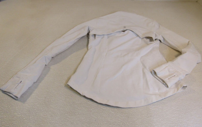 Lululemon-Athletic-Zip-Up-Sweatshirt-Off-White-Luon-Female-Size-8-580 5