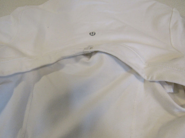 Lululemon-Athletic-Zip-Up-Sweatshirt-Off-White-Luon-Female-Size-8-580 6