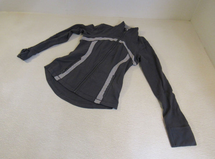 Lululemon-Full-Zip-Sweatshirt-Dark-Gray-Female-Adult-Size-8-330 2