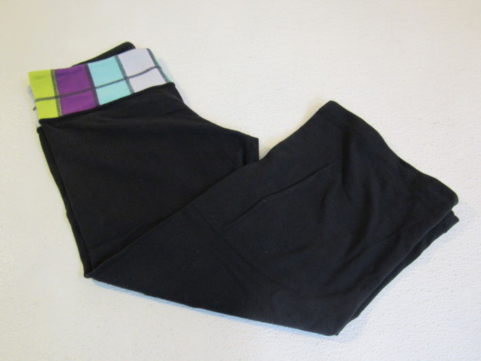 Lululemon-Leggings-Groove-Crop-Pant-Reversible-Size-6-Black-Luon-Female-206 1
