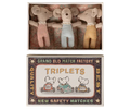 Maileg Baby Mice In Matchbox - Checker Triplets