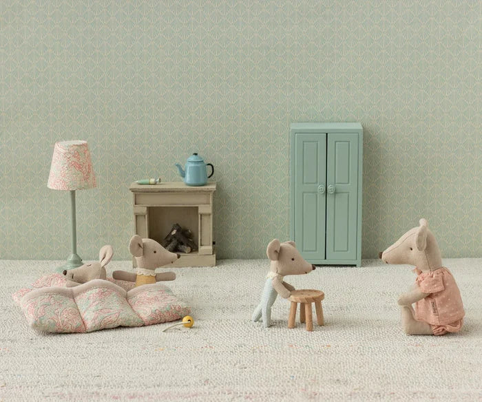 Maileg Baby Mice In Matchbox - Checker Triplets