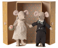 Maileg Wedding Mice Couple In Box - Mum And Dad