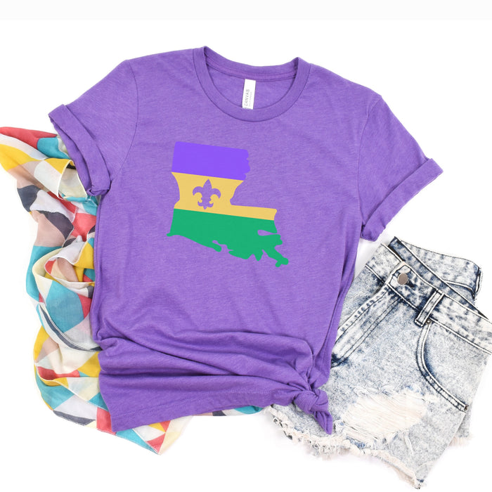 NolaCajun Mardi Gras Louisiana Flag Tshirt Logo View Louisiana Cajun Mardi Gras