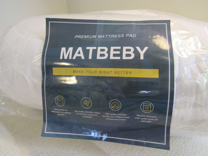 Matbeby-Premium-Mattress-Pad-King-Quilted-White-586 5