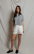 MAUDE COTTON S/S CARDIGAN IN WHITE