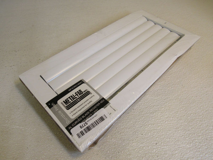 Metal-Fab-Inc-1-Way-All-Curved-Blade-Register-Adjustable-14in-White-MFACRA146W1-142 1