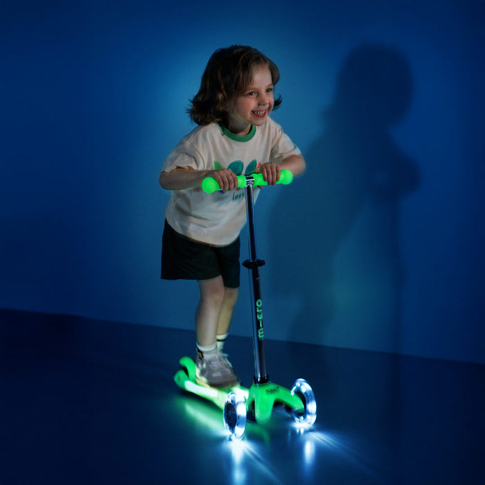 Micro Kickboard Mini Glow Plus LED Scooter - Icy Lime