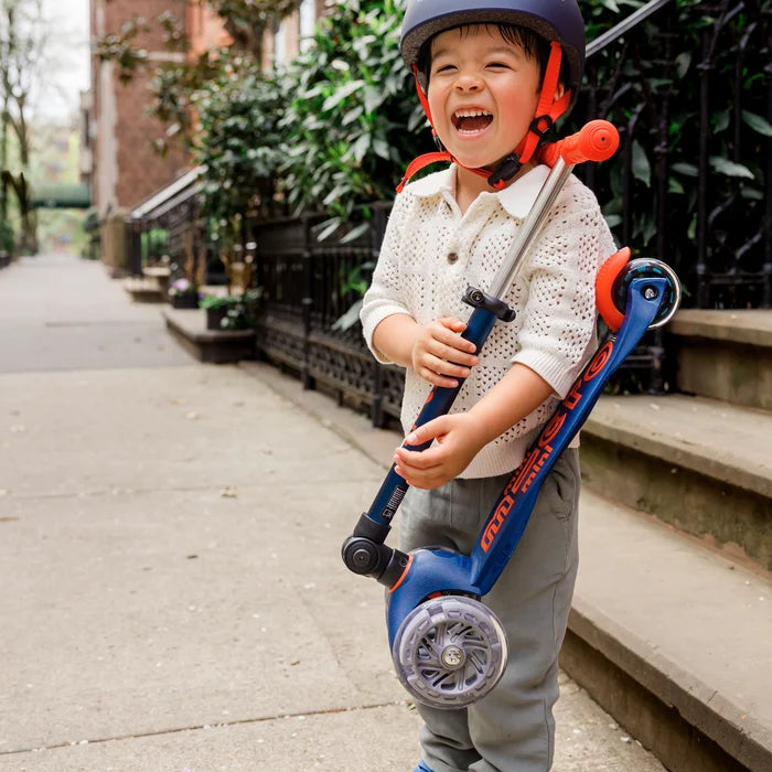 Micro Kickboard Mini LED Foldable Scooter