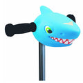 Micro Kickboard Scooter Heads - Blue Shark Surfing Sammy