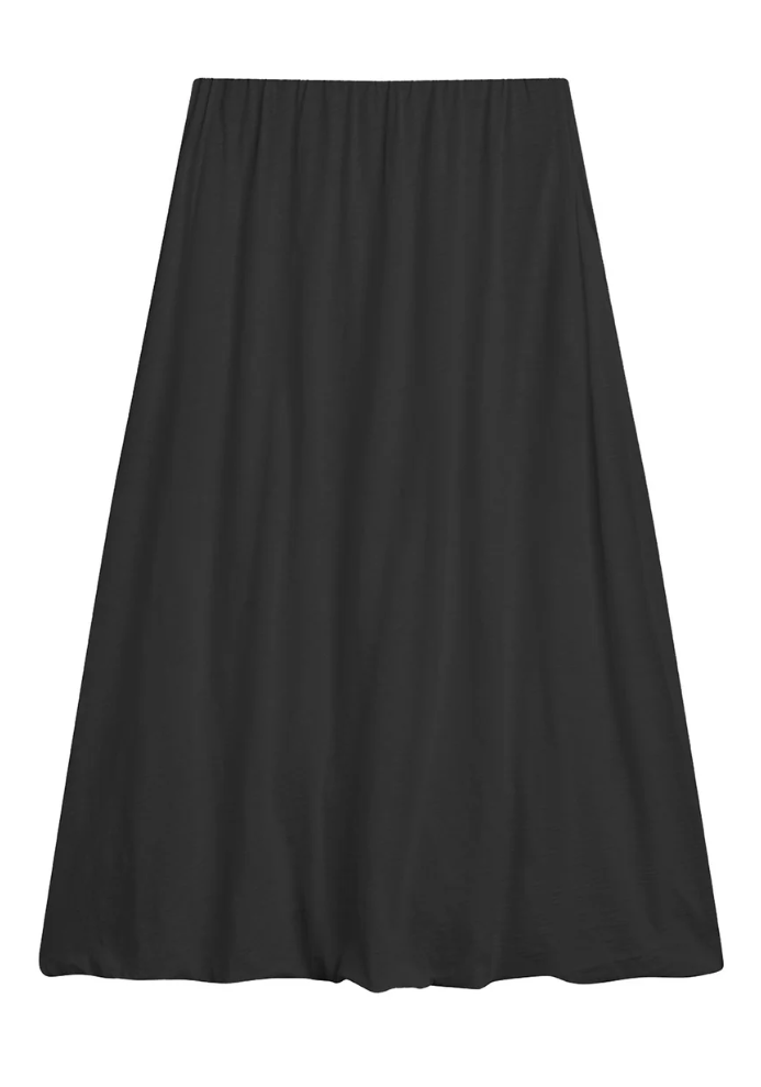MIDI BUBBLE SKIRT IN BLACK