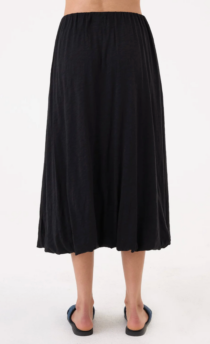MIDI BUBBLE SKIRT IN BLACK