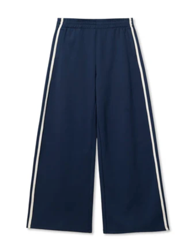 MIKOS TRAVEL WIDE LEG PANTS IN NAVY
