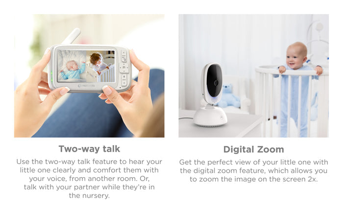 Motorola VM75 5" Video Non-WiFi Video Baby Monitor - 2 Cameras