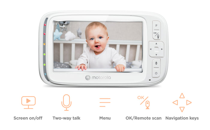 Motorola VM75 5" Video Non-WiFi Video Baby Monitor
