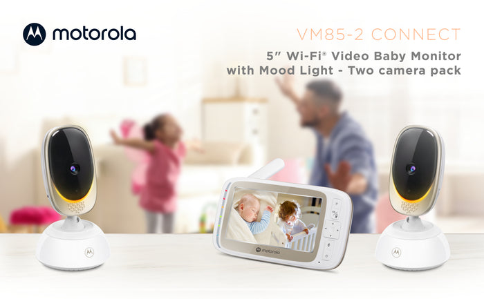Motorola VM85 Connect 5" WiFi Video Baby Monitor - 2 Cameras