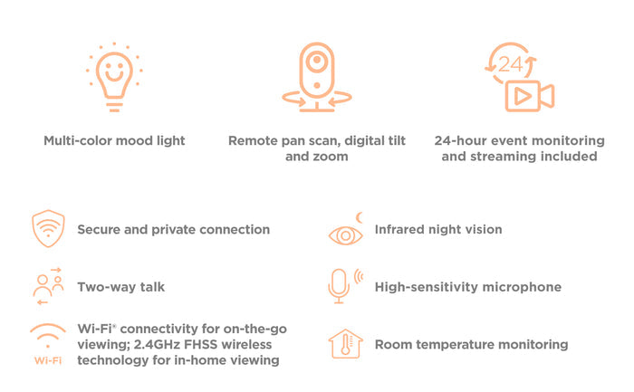 Motorola VM85 Connect 5" WiFi Video Baby Monitor