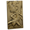 Moxxie Gold Plated Metal Collectible Card *CLEARANCE*