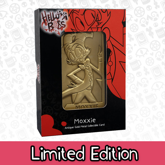 Moxxie Gold Plated Metal Collectible Card *CLEARANCE*