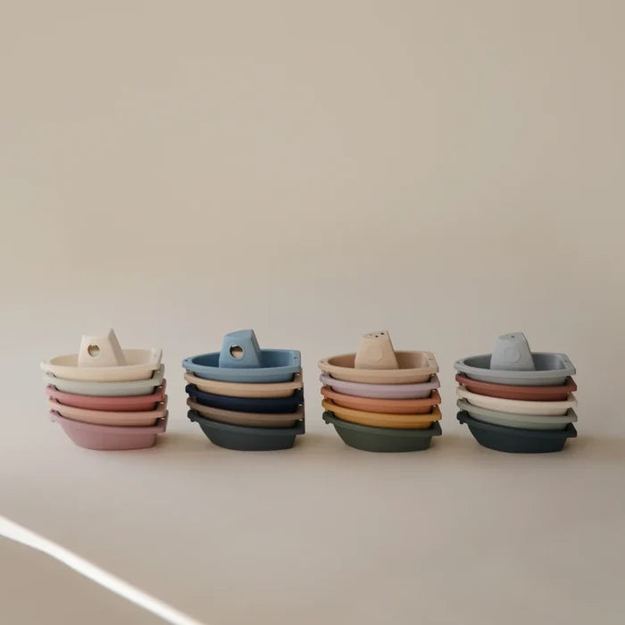 Mushie Bath Boats - Petal