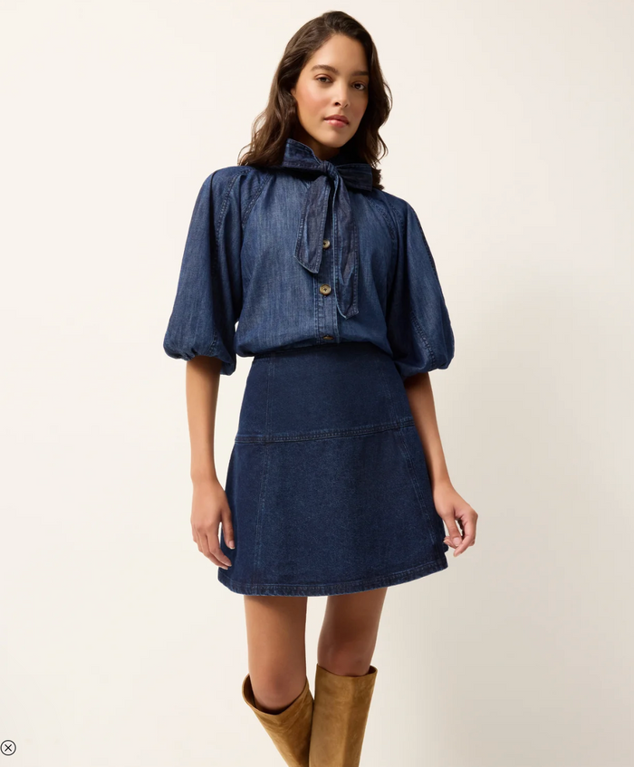 NAVI TOP IN CHAMBRAY