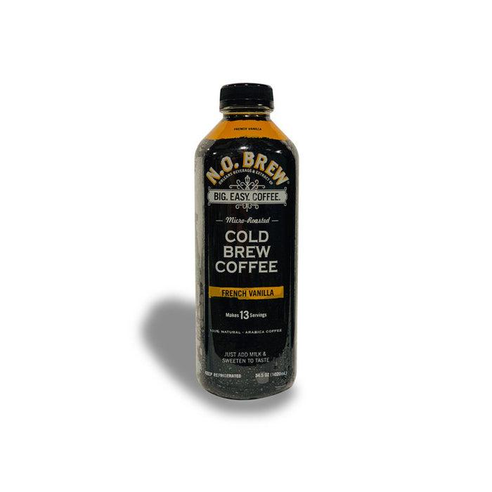 NolaCajun N.O. Brew Iced Coffee Louisiana cold brew coffee serving detail