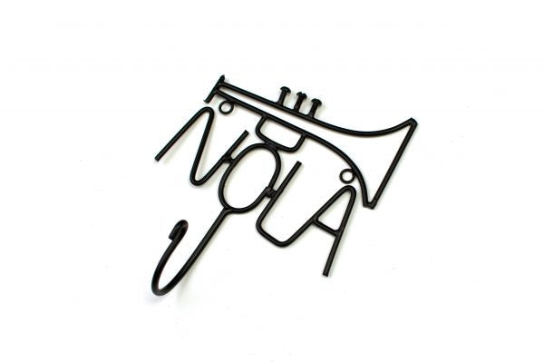 NolaCajun Nola Metal Wall Hook New Orleans Louisiana Decor