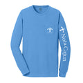 NolaCajun Long Sleeve Logo Tshirt Purple Front View Louisiana Cajun Pride New Orleans