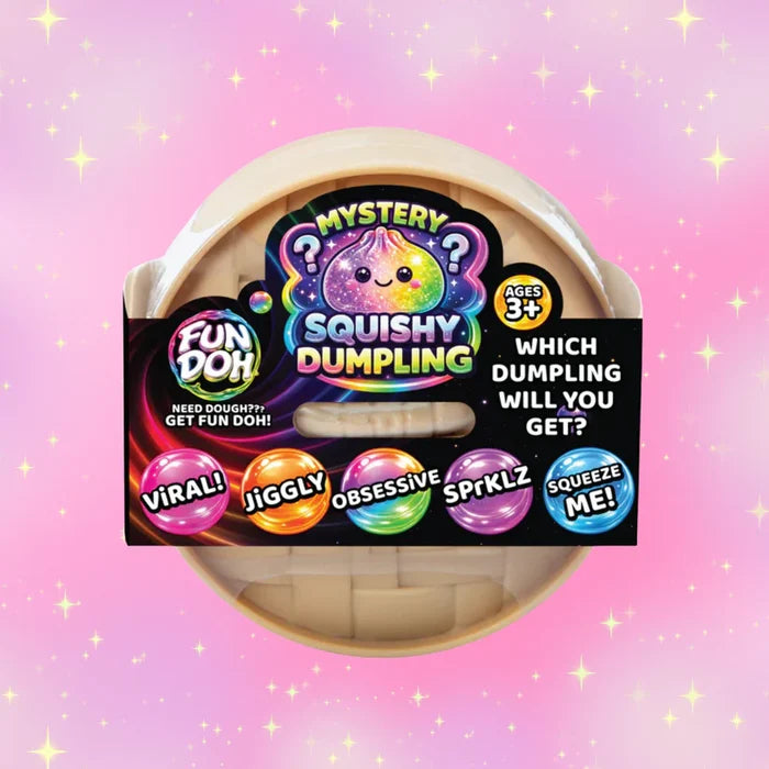 Novelty Brands Fun Doh 4" Mystery Dumpling Squishies - 1 Pc Random Variety