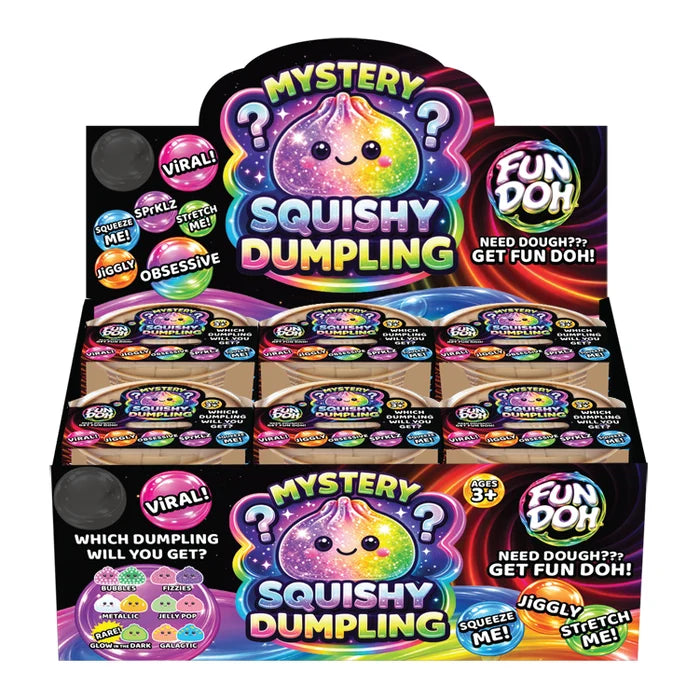 Novelty Brands Fun Doh 4" Mystery Dumpling Squishies - 1 Pc Random Variety