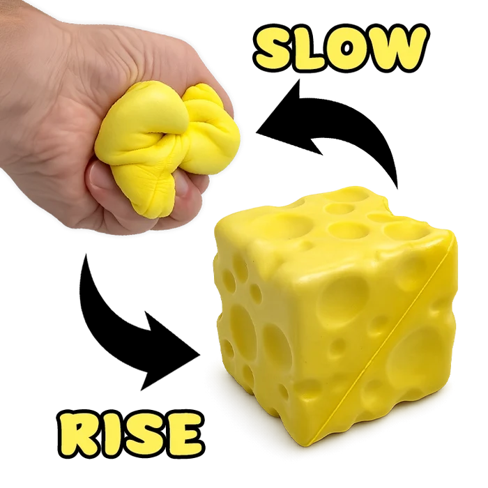 Novelty Brands Fun Doh Slow-Rise Cheese Sensory Squishy Toy - 1 Pc Random Variety