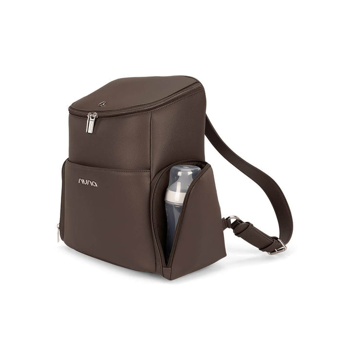 [Espresso] Brown insulated backpack with a shoulder strap on a white background