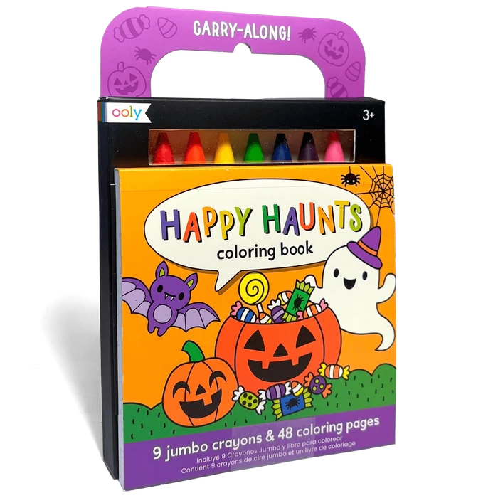 OOLY Carry-Along Coloring Book Set - Happy Haunts