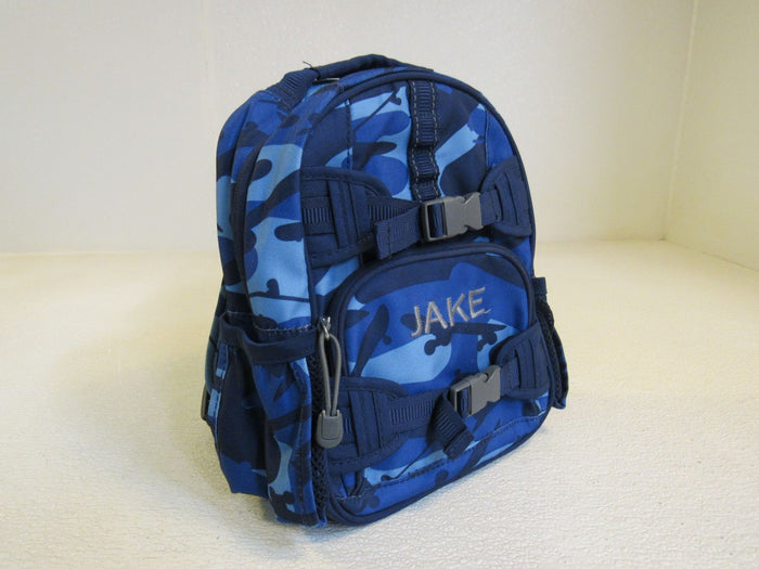 Pottery-Barn-Kids-JAKE-Backpack-Blue-Blue-Camo-Design-12T-78801-238 2
