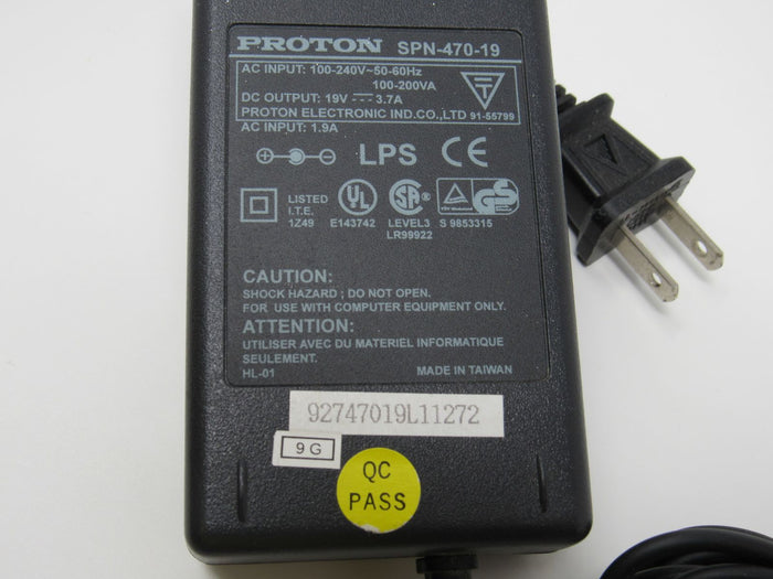Proton-AC-Adapter-Output-19V-Input-100-240V-50-60Hz-100-200VA-SPN-470-19-288 3