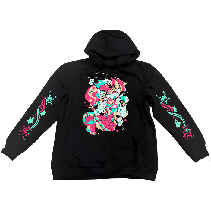Pullover Hoodie - Beelzebub - Cozy Winter w/Printed Sleeves *LAST CHANCE*